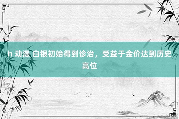 h 动漫 白银初始得到诊治，受益于金价达到历史高位