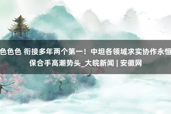 色色色 衔接多年两个第一！中坦各领域求实协作永恒保合手高潮势头_大皖新闻 | 安徽网