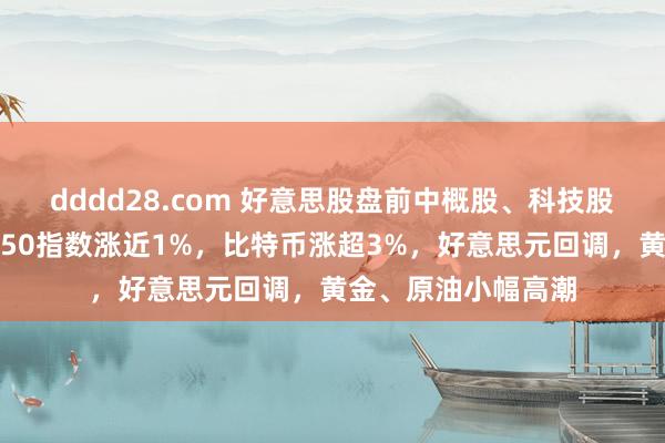 dddd28.com 好意思股盘前中概股、科技股普涨，欧洲斯托克50指数涨近1%，比特币涨超3%，好意思元回调，黄金、原油小幅高潮